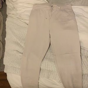 Cream TNA sweatpants